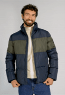 Jachetă căptușită pentru bărbați, bleumarin - verde, 97-9D-951-NZ-S, Fotografie 0