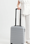 ABS bordázott kabin bőrönd, szürke, 56-3A-311-31, Fénykép 0