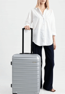 Mittlerer Koffer aus ABS-Material, grau, 56-3A-312-86, Bild 0