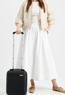 Valiză de cabină din ABS cu nervuri, negru, 56-3A-315-31, Fotografie 0