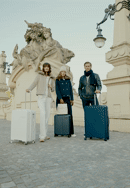 Veľký polypropylénový kufor s diagonálnym vzorom, bielo-strieborná, 56-3T-503-10, Obrázok 0