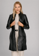 Kožený kabát z ovčej kože, čierna, 101-09-400-1-XL, Obrázok 0