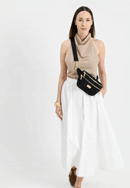 Damen-Gürteltasche aus Nylon mit verstellbarem Gürtel, schwarz, 29-4P-201-90, Bild 0