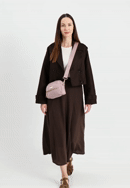 Damenhandtasche aus Nylon mit zwei Fächern, rosa, 29-4P-203-90, Bild 0