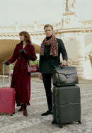 Stredný polypropylénový kufor s kruhovým vzorom, čierna, 56-3T-302-10, Obrázok 0