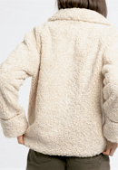 Women's teddy faux fur jacket, beige, 97-9W-002-1-S, Photo 0