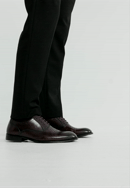 Pánske klasické kožené topánky, tmavohnedá, 100-M-709-1-42, Obrázok 0