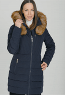 Prešívaná bunda z páperia, tmavomodrá, 101-9D-201-1-L, Obrázok 0