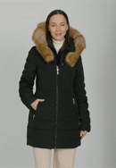 Prošívaná péřová bunda, černá, 101-9D-201-N-L, Obrázek 0