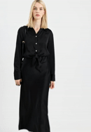 Damen Baguette Tasche mit Kette, schwarz-gold, 29-4Y-602-3, Bild 0