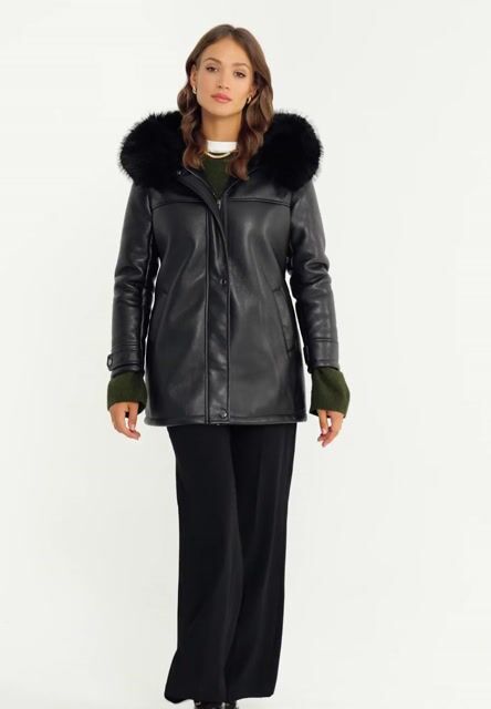 Ameri COMPACT FAKE LEATHER JACKET ファー欠品 Ameri COMPACT FAKE LEATHER JACKET ファー欠品